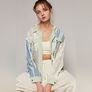 NEW POL Multicolor Button Down Shirt Jacket! SZ Med